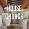 House church photo: several hands with coffee cups